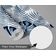 Vinil Autoadesivo Impermeável Estampa Monstera Jungle Chic Azul, Removível para Quartos, Salas, Armários e Espaços de Aluguel - S4Sassy 63,5 cm (L) × 914,4 cm (C) / Azul - Vinil Liso