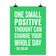 Quadro Motivacional Um Pequeno Pensamento Positivo Pode Mudar Seu Dia Inteiro Zig Ziglar, Presente p/ Casa/Escr., 1 un., Verde - Inkdotpot 20,32 Cm × 25,4 Cm / Moldura Preta