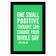 Quadro Motivacional Um Pequeno Pensamento Positivo Pode Mudar Seu Dia Inteiro Zig Ziglar, Presente p/ Casa/Escr., 1 un., Verde - Inkdotpot 20,32 Cm × 25,4 Cm / Moldura Preta