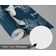 Papel de Parede Urso e Árvore Azul, Vinil Autoadesivo, Envelopamento Fácil DIY para Quarto Infantil e Sala de Brincar - S4Sassy 63,5 cm (L) × 152,4 cm (C) / Azul - Vinil Texturizado