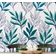 Papel de Parede Contorno de Folhas Verdes - Vinil Autoadesivo Botânico Moderno Envoltório Decorativo Fácil para Quarto e Sala - S4Sassy 63,5 cm (L) × 152,4 cm (C) / Verde - Vinil Texturizado