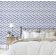 Papel de Parede Vinílico Autoadesivo Zigzag Trançado Impermeável Azul, Removível para Quartos e Salas, Espaços de Locatários - S4Sassy 63,5 cm (L) × 152,4 cm (C) / Azul - Vinil Texturizado