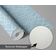 Papel de Parede Autoadesivo Estampa Art Déco Linear à Prova d'água, Azul, Removível, Ideal para Inquilinos, Quarto e Sala - S4sassy 63,5 cm (L) × 914,4 cm (C) / Azul - Vinil Texturizado