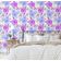 Papel de Parede Aquarela Buquê de Rosas, Roxo, Vinil Autoadesivo, Revestimento Decorativo, Fácil Instalação DIY para Quarto, Sala - S4Sassy 63,5 cm (L) × 609,6 cm (C) / Roxo - Vinil Liso