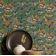 Papel de Parede Autoadesivo Boho Floral Retrô Vinílico Impermeável Cinza Removível Apto para Inquilinos Quarto e Sala de Jantar - S4Sassy 63,5 cm (L) × 914,4 cm (C) / Cinza - Vinil Texturizado