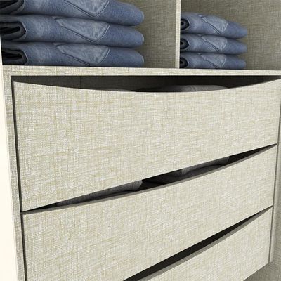 Guarda Roupa Casal Andréas 6 Portas E 6 Gavetas Nature/off White - Móveis Henn Nature/off White