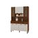 Armário de Cozinha Golden 8 Portas 2 Gavetas MDF 121,4 cm Nogueira Off White