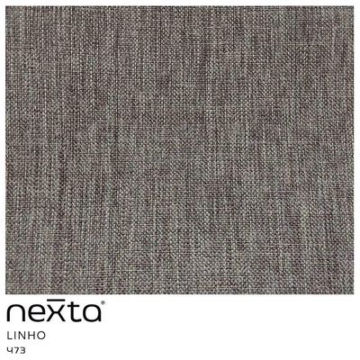 Poltrona Brisa 2 Lugares Pés Palito Linho Marrom Acinzentado - Nexta Casa