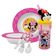 Kit Refeição Infantil Minnie Disney 6 Peças Prato, Tigela, Copo 3d E Talheres