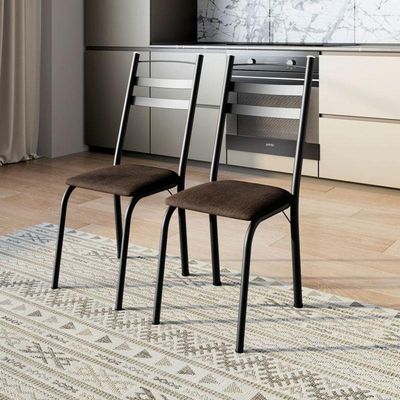 Mesa De Jantar Renata 100 Cm Tampo Redondo Preto Ype Com 4 Cadeiras 061 Preto Madeira Imbuia -artefamol