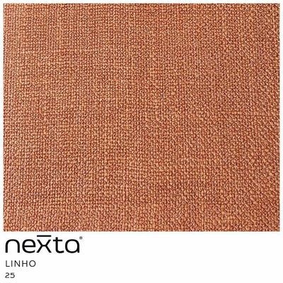 Sofá Sala De Estar 03 Lugares 180cm Liz Linho Terracota Suave - Nexta Casa