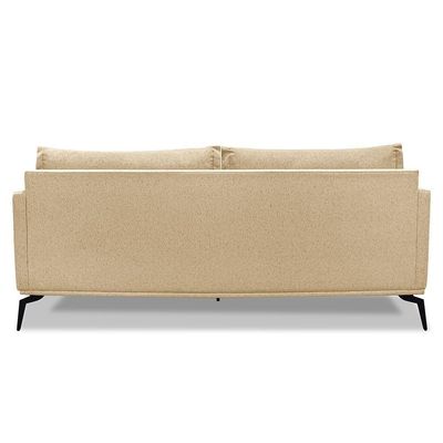 Sofá Living 2 Lugares 1,60M Pés Metálicos Dourado