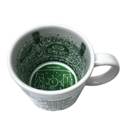 Caneca Estádio do Palestra Itália Canecaria 360 ML Cerâmica Palmeiras  Licenciada Branco