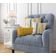 Capa de Almofada Amarela Estampada Luxuosa, Capa Decorativa para Almofada e Travesseiro - Vargottam 50,8 Cm × 50,8 Cm – Quadrado / Amarelo