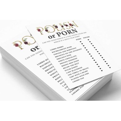 50 Cartões Florais Quadrados em Branco para Chá de Noiva e Despedida de Solteira para Preencher Ideias de Presente - Inkdotpot 12,7 Cm × 17,78 Cm / Branco - Esmalte ou Filme