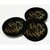 Etiqueta de Papel Metalizado para Pendurar 'Merry Christmas' de Lembrancinha - Inkdotpot 50 Etiquetas Metalizadas / Preto - Dourado