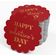 Etiquetas de Papel para Lembrancinhas 'Feliz Dia dos Namorados' com Foil - Inkdotpot 50 Etiquetas Metalizadas / Vermelho - Dourado