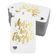 Etiquetas para Lembrancinhas de Natal "Merry and Bright" em Papel Metalizado para Pendurar - Inkdotpot 100 Etiquetas Metalizadas / Branco - Dourado