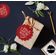 Etiquetas de Papel Metalizado 'Jingle All The Way' para Lembrancinhas de Natal para Pendurar - Inkdotpot 50 Etiquetas Metalizadas / Vermelho - Ouro Rosé