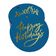 Etiquetas de Papel Metalizado 'Happy Holiday' para Pendurar em Lembrancinhas - Inkdotpot 100 Etiquetas Metalizadas / Azul - Prata