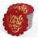 Etiquetas de Papel Metalizado 'Jingle All The Way' para Lembrancinhas de Natal para Pendurar - Inkdotpot 50 Etiquetas Metalizadas / Vermelho - Prata