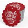 Etiquetas de Papel Metalizado 'Jingle All The Way' para Lembrancinhas de Natal para Pendurar - Inkdotpot 50 Etiquetas Metalizadas / Vermelho - Prata