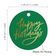 Etiquetas de Papel Metalizado 'Happy Holiday' para Pendurar em Lembrancinhas - Inkdotpot 50 Etiquetas Metalizadas / Verde - Dourado