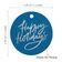 Etiquetas de Papel Metalizado 'Happy Holiday' para Lembrancinhas e Pendurar - Inkdotpot 50 Etiquetas Metalizadas / Azul - Prata
