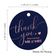 Etiquetas de Papel para Pendurar em Lembrancinhas de Casamento 'Thank You' com Detalhe Metalizado - Inkdotpot 100 Etiquetas Metalizadas / Azul - Ouro Rosé