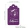 Etiquetas de Garrafa 'Happy Halloween' Folheadas para Lembrancinha, para Pendurar - Inkdotpot 100 Etiquetas Metalizadas / Roxo - Prata