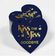 Etiquetas de Garrafa 'Kiss The Miss Goodbye' Metalizadas Para Lembrancinhas de Despedida de Solteira - Inkdotpot 50 Etiquetas Metalizadas / Azul - Dourado