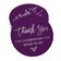 Obrigada por Celebrar a Noiva, Etiqueta para Garrafa de Chá de Noiva Metalizada, Etiqueta Pendente de Lembrancinha - Inkdotpot 50 Etiquetas Metalizadas / Roxo - Prata