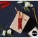 Tag de Papel 'Obrigado' para Lembrancinha de Chá de Noiva com Foil para Pendurar - Inkdotpot 50 Etiquetas Metalizadas / Vermelho - Ouro Rosé