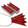 Tag de Papel 'Obrigado' para Lembrancinha de Chá de Noiva com Foil para Pendurar - Inkdotpot 50 Etiquetas Metalizadas / Vermelho - Ouro Rosé