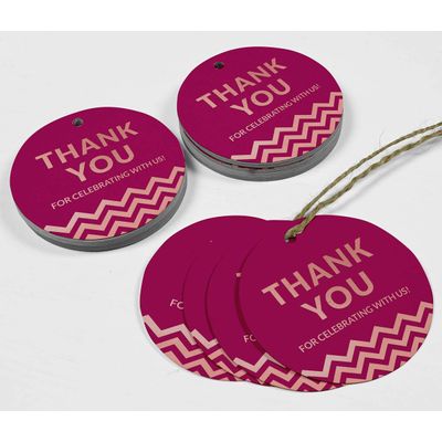 Obrigado por Celebrar Conosco Chá de Noiva/Bebê/Aposentadoria/Casamento/Aniversário Etiquetas de Papel Pendentes Metalizadas - Inkdotpot 100 Etiquetas Metalizadas / Rosa - Ouro Rosé