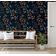 Papel de Parede Folhas de Outono Azul - Vinil Autoadesivo Decorativo, Fácil DIY para Quarto, Sala e Armários - S4Sassy 63,5 cm (L) × 914,4 cm (C) / Azul - Vinil Liso