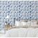 Papel de Parede Trepadeira Floral Estilo Asiático Autoadesivo, Revestimento Decorativo DIY Fácil para Quarto e Sala - Azul - S4Sassy 63,5 cm (L) × 609,6 cm (C) / Azul - Vinil Texturizado