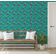 Papel de Parede Floral Estilo Asiático Autoadesivo, Decorativo, DIY Fácil para Quarto, Sala e Ambientes - Verde - S4Sassy 63,5 cm (L) × 914,4 cm (C) / Verde - Vinil Liso