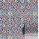 Papel de Parede Vinílico Autoadesivo Estampa Floral Ikat, Estilo Asiático, Fácil Aplicação para Quarto e Sala - Azul - S4Sassy 63,5 cm (L) × 609,6 cm (C) / Azul - Vinil Texturizado