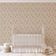 Papel de Parede Florestal Ornamental Bege Autoadesivo, Envelopamento Fácil para Quarto Estilo Fazenda, Sala, Armários, Ambientes - S4Sassy 63,5 cm (L) × 914,4 cm (C) / Bege - Vinil Texturizado