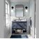 Papel Contact Vinílico Autoadesivo Impermeável Azul Estampa Art Déco Streamline Removível para Quartos e Salas - S4Sassy 63,5 cm (L) × 304,8 cm (C) / Azul - Vinil Texturizado