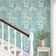 Papel de Parede Vinil Autoadesivo Estampa Botânica de Selva Verde Impermeável, Removível para Quartos, Espaços Alugados e Armários - S4Sassy 63,5 cm (L) × 914,4 cm (C) / Verde - Vinil Liso