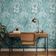 Papel de Parede Vinil Autoadesivo Estampa Botânica de Selva Verde Impermeável, Removível para Quartos, Espaços Alugados e Armários - S4Sassy 63,5 cm (L) × 914,4 cm (C) / Verde - Vinil Liso