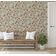 Papel de Parede Vinílico Autoadesivo Estampa Floral Vintage Chique Impermeável Bege para Quartos, Espaços Alugados e Armários - S4Sassy 63,5 cm (L) × 152,4 cm (C) / Bege - Vinil Liso