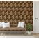 Papel de Parede Vinil Autoadesivo Dália Impermeável Verde Removível Estilo Asiático para Quartos, Salas, Armários e Inquilinos - S4Sassy 63,5 cm (L) × 609,6 cm (C) / Verde - Vinil Texturizado