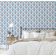 Papel de Parede Vinílico Autocolante, Arco de Tulipa Chique, Impermeável, Azul, para Quartos, Espaços Alugados e Armários - S4Sassy 63,5 cm (L) × 152,4 cm (C) / Azul - Vinil Texturizado