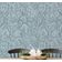Papel de Parede Vinílico Autoadesivo, Folhagem Abstrata Urbana Azul, Impermeável e Removível para Quartos e Sala - S4Sassy 63,5 cm (L) × 304,8 cm (C) / Azul - Vinil Liso