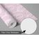 Papel de Parede Vinílico Autoadesivo, Paisley Arqueado Urban-Chic, Rosa à Prova d'Água, Removível para Quartos/Sala em Aluguel - S4Sassy 63,5 cm (L) × 152,4 cm (C) / Rosa - Vinil Texturizado