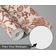 Papel de Parede Vinílico Autoadesivo Trilha Floral Vintage Impermeável Marrom Removível Estilo Asiático para Quartos e Salas - S4Sassy 63,5 cm (L) × 609,6 cm (C) / Marrom - Vinil Texturizado