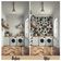 Papel de Parede Autoadesivo Removível Bege Floral, Mural Preto para Quarto, Banheiro, Lavanderia, Interior do Closet - S4Sassy 63,5 cm (L) × 914,4 cm (C) / Preto - Vinil Texturizado